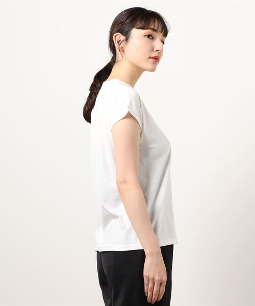 AIMER（エメ）の「プチハイネックカットソー（Tシャツ/カットソー・レディース・ブラック/オフホワイト/ブラウン・MEDIUM）」の5枚目の写真