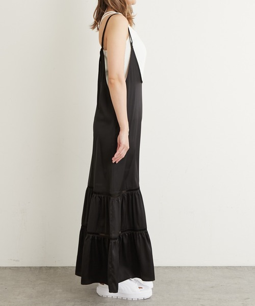 Lui's（ルイス）の「ダブルストラップはしごレースキャミワンピース（ワンピース・レディース・ブラック/ブルー/グリーン・FREE）」の13枚目の写真