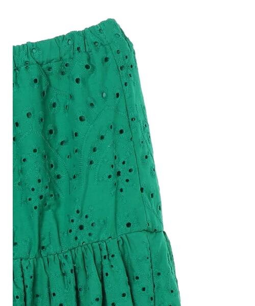 Green Parks(グリーンパークス)の「刺繍ティアードスカート*(スカート・レディース・ブラック/グリーン/ライトベージュ・FREE)」の14枚目の写真