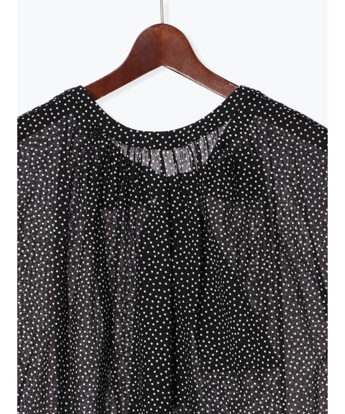 Te chichi（テチチ）の「ボイルドットバックリボンブラウス（シャツ/ブラウス・レディース・モカ/ブラック/オフホワイト・ﾌﾘ-）」の13枚目の写真
