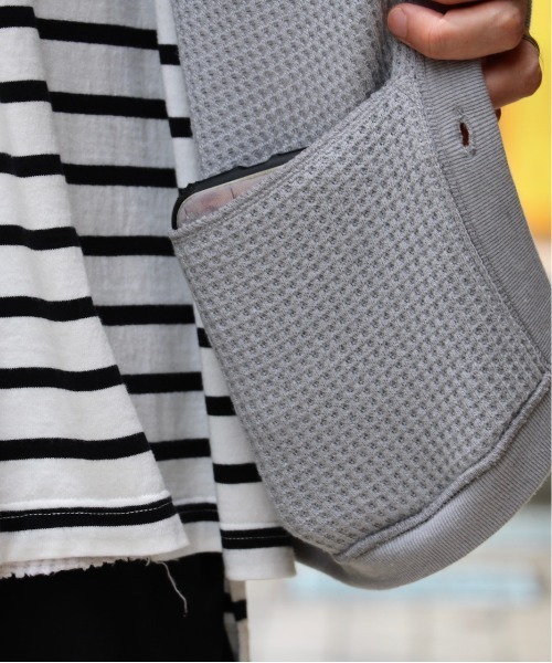 C.E.L.STORE（セルストア）の「MADE IN STANDARD/メイドインスタンダード　HEAVY WAFFLE CARDIGAN（カーディガン/ボレロ・メンズ・ネイビー/ヘザーグレー/ブラック/カーキ・LARGE/MEDIUM）」の15枚目の写真