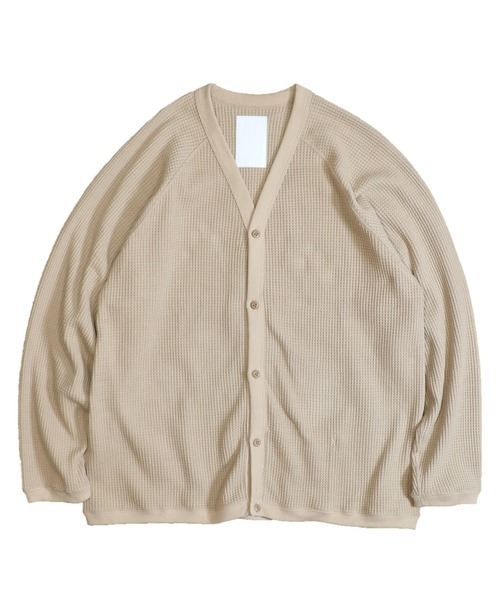 C.E.L.STORE（セルストア）の「MADE IN STANDARD/メイドインスタンダード　HEAVY WAFFLE CARDIGAN（カーディガン/ボレロ・メンズ・ネイビー/ヘザーグレー/ブラック/カーキ・LARGE/MEDIUM）」の21枚目の写真