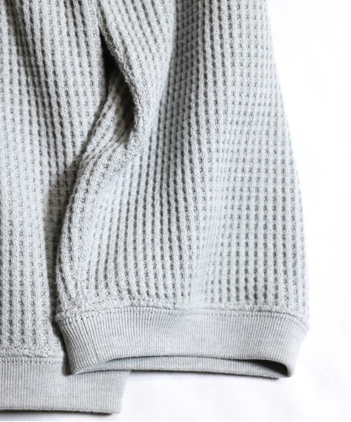 C.E.L.STORE（セルストア）の「MADE IN STANDARD/メイドインスタンダード　HEAVY WAFFLE CARDIGAN（カーディガン/ボレロ・メンズ・ネイビー/ヘザーグレー/ブラック/カーキ・LARGE/MEDIUM）」の19枚目の写真