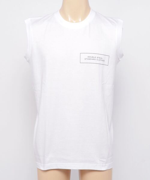 DOUBLE STEAL（ダブルスティール）の「ヘビーウェイトスリーブレスＴシャツ（タンクトップ・メンズ・ホワイト/ブラック・X-LARGE/MEDIUM/LARGE）」の10枚目の写真