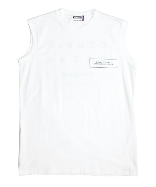 DOUBLE STEAL（ダブルスティール）の「ヘビーウェイトスリーブレスＴシャツ（タンクトップ・メンズ・ホワイト/ブラック・X-LARGE/MEDIUM/LARGE）」の13枚目の写真