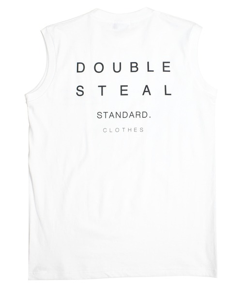 DOUBLE STEAL（ダブルスティール）の「ヘビーウェイトスリーブレスＴシャツ（タンクトップ・メンズ・ホワイト/ブラック・X-LARGE/MEDIUM/LARGE）」の14枚目の写真
