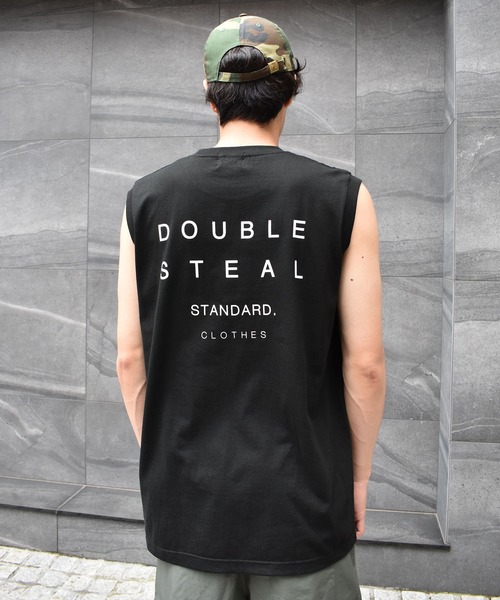DOUBLE STEAL（ダブルスティール）の「ヘビーウェイトスリーブレスＴシャツ（タンクトップ・メンズ・ホワイト/ブラック・X-LARGE/MEDIUM/LARGE）」の18枚目の写真