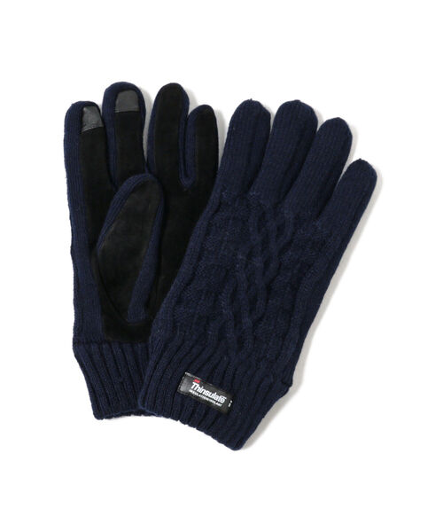 BEAMS HEART(ビームスハート)の「BEAMS HEART / ニットコンビ グローブ(手袋・メンズ・チャコールグレー/ブラック/ネイビー・ONE SIZE)」の8枚目の写真