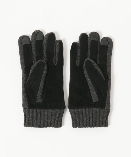 BEAMS HEART(ビームスハート)の「BEAMS HEART / ニットコンビ グローブ(手袋・メンズ・チャコールグレー/ブラック/ネイビー・ONE SIZE)」の13枚目の写真