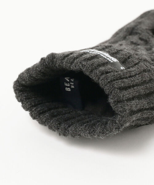 BEAMS HEART(ビームスハート)の「BEAMS HEART / ニットコンビ グローブ(手袋・メンズ・チャコールグレー/ブラック/ネイビー・ONE SIZE)」の14枚目の写真