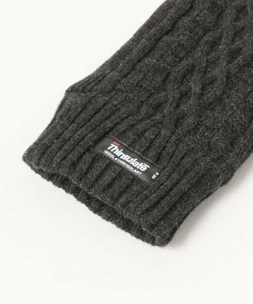 BEAMS HEART(ビームスハート)の「BEAMS HEART / ニットコンビ グローブ(手袋・メンズ・チャコールグレー/ブラック/ネイビー・ONE SIZE)」の15枚目の写真