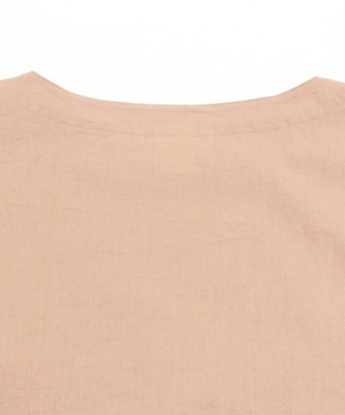 RNA-N(アールエヌエーエヌ)の「B2650 リブカフス布帛ロングTシャツ(Tシャツ/カットソー・レディース・ダークウッド/サーモンピンク/ホワイト・MEDIUM)」の14枚目の写真