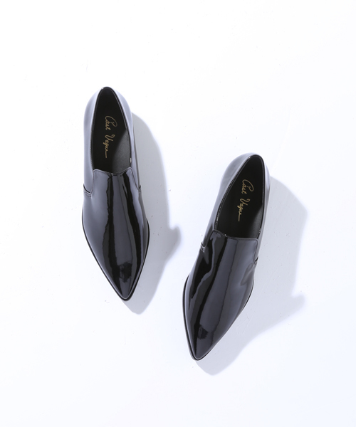 C'ast vague(セベージュ)の「【C'ast vague】サイドゴアメンズライクシューズ(ドレスシューズ・レディース・ブラック/マルチ・MEDIUM/SMALL)」の1枚目の写真