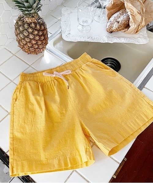 NANING9(ナンニング)の「NANING9 リネンハーフパンツ(その他パンツ・レディース・ブラウン/ベージュ/バイオレット/イエロー・FREE)」の19枚目の写真