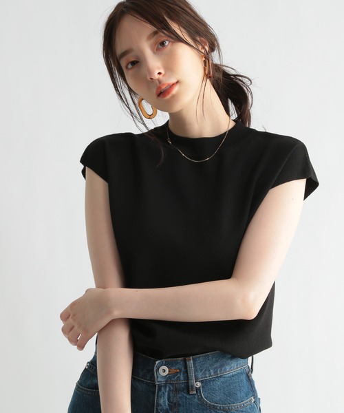 Andemiu(アンデミュウ)の「【オーガニック】ボトルネックニット958504(ニット/セーター・レディース・ブラック/ベージュ/カーキ・FREE)」の1枚目の写真