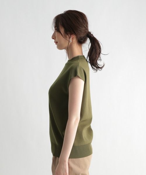 Andemiu(アンデミュウ)の「【オーガニック】ボトルネックニット958504(ニット/セーター・レディース・ブラック/ベージュ/カーキ・FREE)」の5枚目の写真