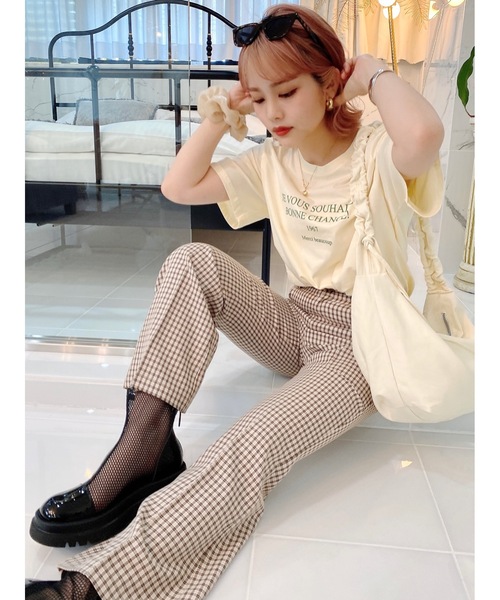 JUMELLE（ジュメロ）の「メッセージT（Tシャツ/カットソー・レディース・クリーム・FREE）」の5枚目の写真