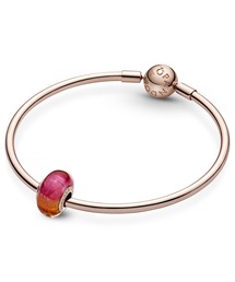 PANDORA バングル　カラーガラスチャームセット PANDORA（パンドラ）の「サンセット ムラーノ ガラス チャーム