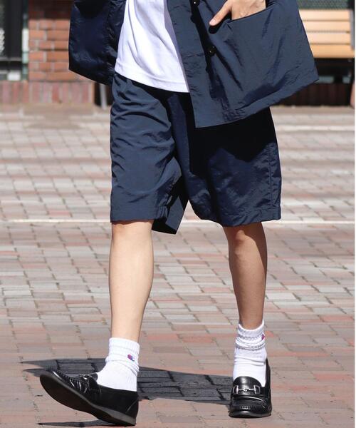 green label relaxing by 風早ゆうた（グリーンレーベルリラクシングバイカゼハヤユウタ）の「【ZOZO限定】＜風早ゆうた（WEARISTA）×green label relaxing＞L/T ツータック ショーツ セットアップ 可能（その他パンツ・メンズ・ネイビー/オリーブ/ベージュ・L/M）」の3枚目の写真