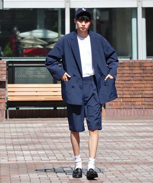 green label relaxing by 風早ゆうた（グリーンレーベルリラクシングバイカゼハヤユウタ）の「【ZOZO限定】＜風早ゆうた（WEARISTA）×green label relaxing＞L/T ツータック ショーツ セットアップ 可能（その他パンツ・メンズ・ネイビー/オリーブ/ベージュ・L/M）」の16枚目の写真