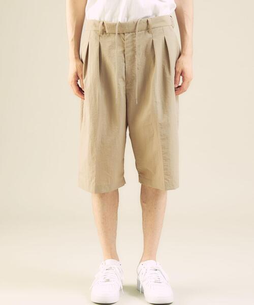 green label relaxing by 風早ゆうた（グリーンレーベルリラクシングバイカゼハヤユウタ）の「【ZOZO限定】＜風早ゆうた（WEARISTA）×green label relaxing＞L/T ツータック ショーツ セットアップ 可能（その他パンツ・メンズ・ネイビー/ベージュ/オリーブ・L/M）」の5枚目の写真