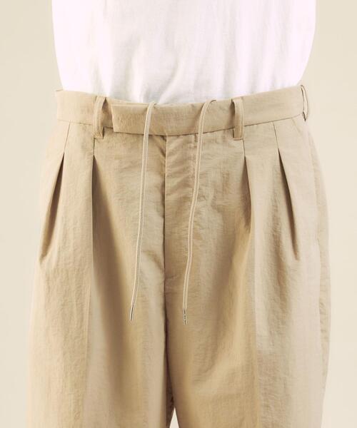 green label relaxing by 風早ゆうた（グリーンレーベルリラクシングバイカゼハヤユウタ）の「【ZOZO限定】＜風早ゆうた（WEARISTA）×green label relaxing＞L/T ツータック ショーツ セットアップ 可能（その他パンツ・メンズ・ネイビー/オリーブ/ベージュ・L/M）」の7枚目の写真