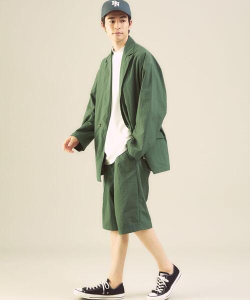 green label relaxing by 風早ゆうた（グリーンレーベルリラクシングバイカゼハヤユウタ）の「【ZOZO限定】＜風早ゆうた（WEARISTA）×green label relaxing＞L/T ツータック ショーツ セットアップ 可能（その他パンツ・メンズ・ネイビー/オリーブ/ベージュ・L/M）」の14枚目の写真