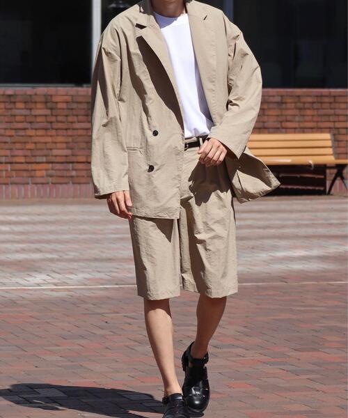 green label relaxing by 風早ゆうた（グリーンレーベルリラクシングバイカゼハヤユウタ）の「【ZOZO限定】＜風早ゆうた（WEARISTA）×green label relaxing＞L/T ツータック ショーツ セットアップ 可能（その他パンツ・メンズ・ネイビー/ベージュ/オリーブ・L/M）」の19枚目の写真