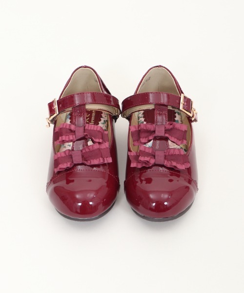 axes femme（アクシーズファム）の「リボン付Ｔストラップパンプス（パンプス・キッズ・ワイン/ブラック・LARGE/X-LARGE/MEDIUM）」の16枚目の写真