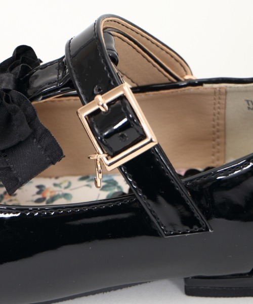 axes femme（アクシーズファム）の「リボン付Ｔストラップパンプス（パンプス・キッズ・ワイン/ブラック・LARGE/X-LARGE/MEDIUM）」の11枚目の写真