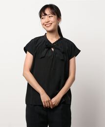 Te chichi | デシン柄ボウタイブラウス(シャツ/ブラウス)