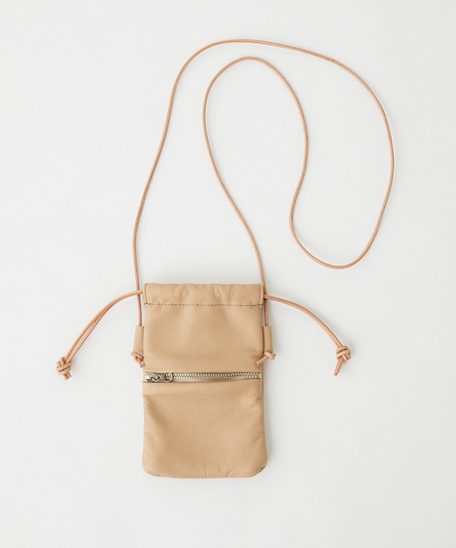 mormyrus（モルミルス）の「【MORMYRUS】ポーチショルダー/別注カラーあり（ショルダーバッグ・レディース・ブラック/ベージュ・FREE）」の5枚目の写真