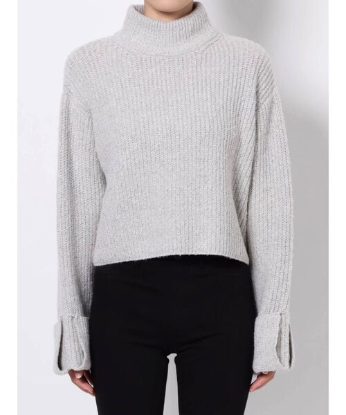 EMODA（エモダ）の「ワイドロールニット（ニット/セーター・レディース・ホワイト/グレー/イエロー・FREE）」の14枚目の写真