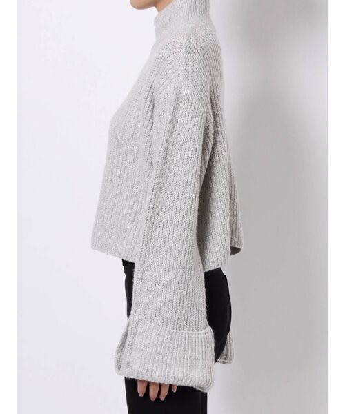 EMODA（エモダ）の「ワイドロールニット（ニット/セーター・レディース・ホワイト/グレー/イエロー・FREE）」の9枚目の写真