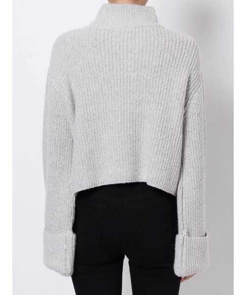 EMODA（エモダ）の「ワイドロールニット（ニット/セーター・レディース・ホワイト/グレー/イエロー・FREE）」の12枚目の写真