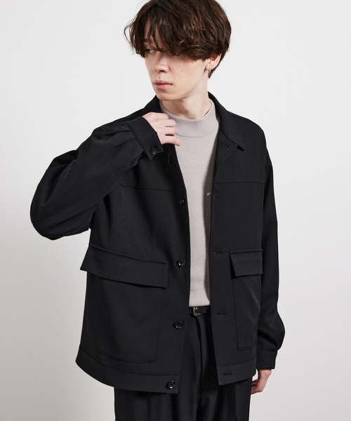 JUNRED(ジュンレッド)の「ソフトカルゼBIGブルゾン(ブルゾン・メンズ・ブラウン/ブラック/オフホワイト・M/L/S)」の3枚目の写真