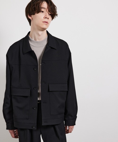 JUNRED(ジュンレッド)の「ソフトカルゼBIGブルゾン(ブルゾン・メンズ・ブラウン/ブラック/オフホワイト・M/L/S)」の7枚目の写真