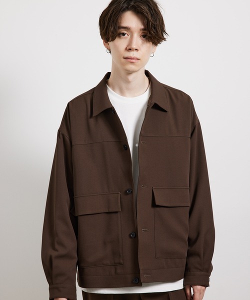 JUNRED(ジュンレッド)の「ソフトカルゼBIGブルゾン(ブルゾン・メンズ・ブラウン/ブラック/オフホワイト・M/L/S)」の19枚目の写真