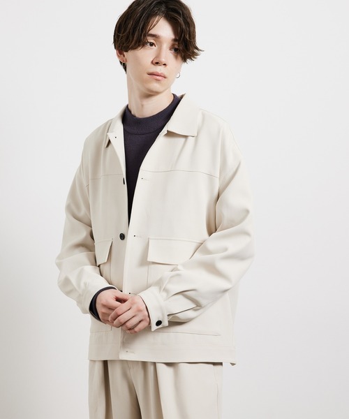 JUNRED(ジュンレッド)の「ソフトカルゼBIGブルゾン(ブルゾン・メンズ・ブラウン/ブラック/オフホワイト・M/L/S)」の21枚目の写真