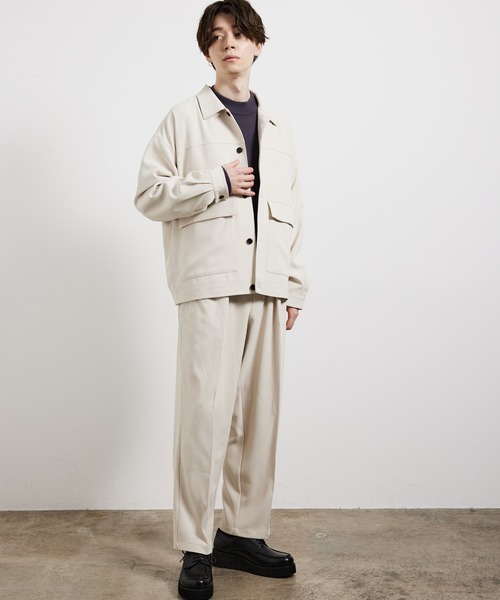 JUNRED(ジュンレッド)の「ソフトカルゼBIGブルゾン(ブルゾン・メンズ・ブラウン/ブラック/オフホワイト・M/L/S)」の8枚目の写真