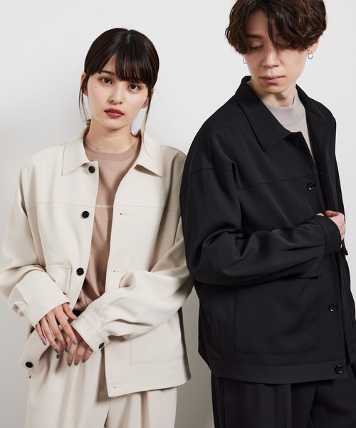 JUNRED(ジュンレッド)の「ソフトカルゼBIGブルゾン(ブルゾン・メンズ・ブラウン/ブラック/オフホワイト・M/L/S)」の14枚目の写真