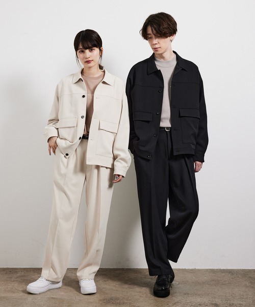 JUNRED(ジュンレッド)の「ソフトカルゼBIGブルゾン(ブルゾン・メンズ・ブラウン/ブラック/オフホワイト・M/L/S)」の11枚目の写真