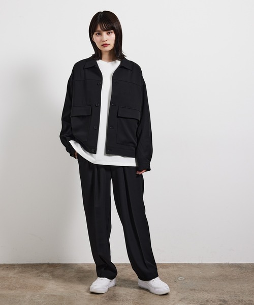 JUNRED(ジュンレッド)の「ソフトカルゼBIGブルゾン(ブルゾン・メンズ・ブラウン/ブラック/オフホワイト・M/L/S)」の13枚目の写真