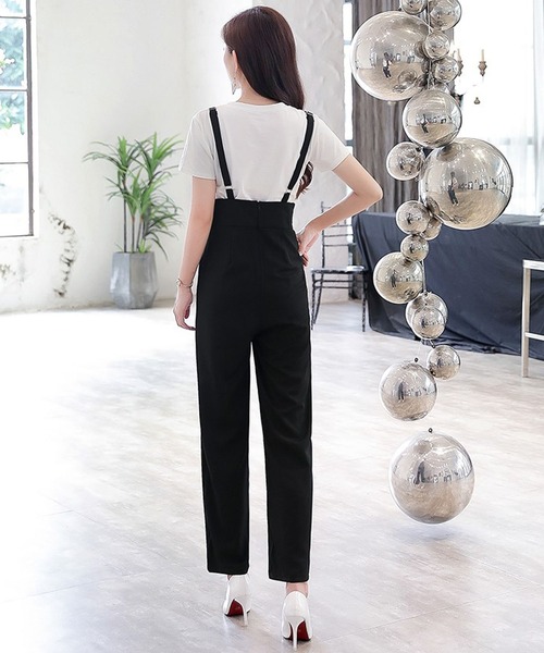 Bifrost（ビフレスト）の「ベルトデザインサロペットパンツ（その他パンツ・レディース・ブラック・M/L）」の7枚目の写真