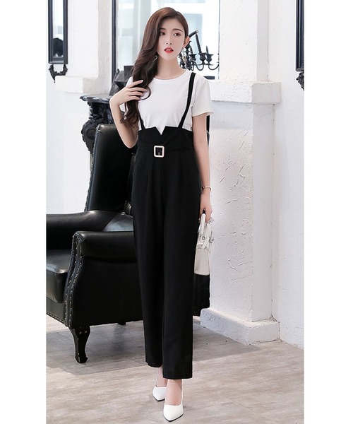 Bifrost（ビフレスト）の「ベルトデザインサロペットパンツ（その他パンツ・レディース・ブラック・M/L）」の6枚目の写真