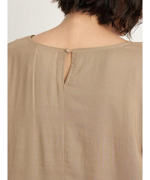 earth music&ecology(アースミュージックアンドエコロジー)の「レーヨンリネンフレアワンピース *(ワンピース・レディース・ブラック/ベージュ/ミント/ラベンダー・FREE)」の10枚目の写真