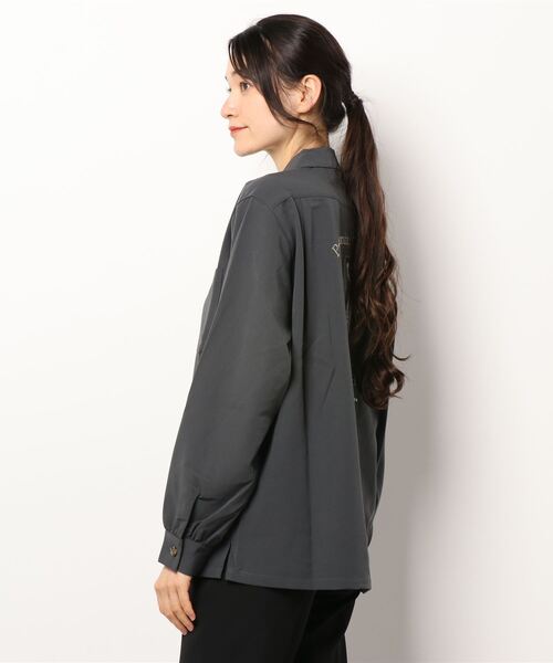 179/WG(イチナナキュウダブルジー)の「アニマルグラフィックシャツ(シャツ/ブラウス・レディース・チャコールグレー/ベージュ・MEDIUM)」の9枚目の写真