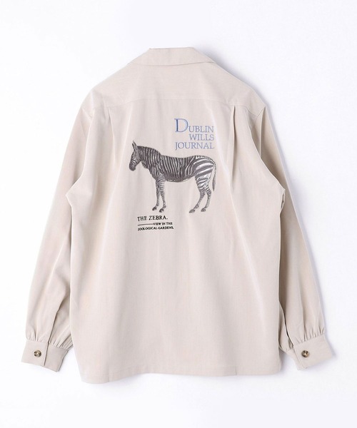 179/WG(イチナナキュウダブルジー)の「アニマルグラフィックシャツ(シャツ/ブラウス・レディース・チャコールグレー/ベージュ・MEDIUM)」の17枚目の写真