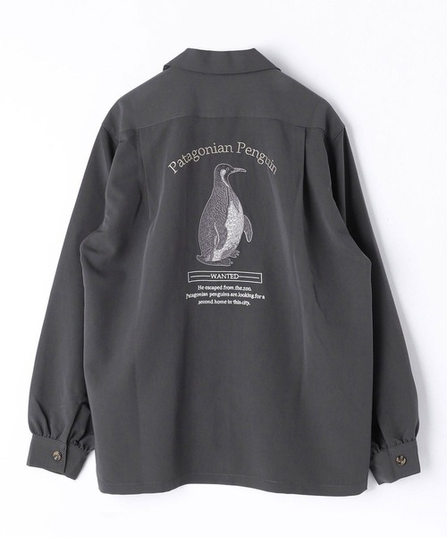 179/WG(イチナナキュウダブルジー)の「アニマルグラフィックシャツ(シャツ/ブラウス・レディース・チャコールグレー/ベージュ・MEDIUM)」の18枚目の写真