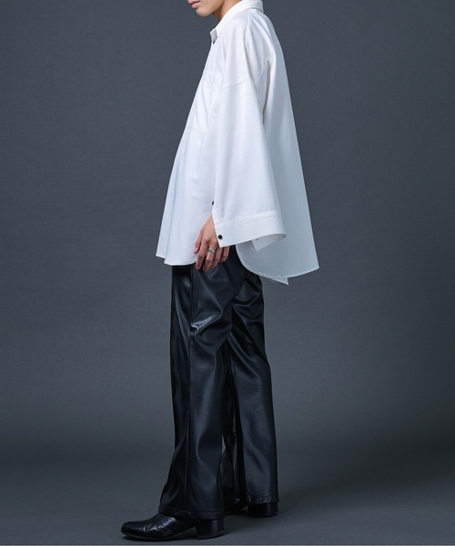 Ellno Loset（エルノロゼット）の「サイドジップビーガンレザーパンツ（その他パンツ・メンズ・ブラック・MEDIUM/LARGE）」の15枚目の写真